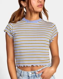 RVCA CLASSMATE CROP T-SHIRT -Rvca avjkt00168 rvcaw gpu dtl1