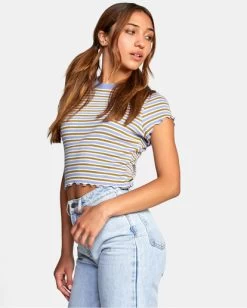 RVCA CLASSMATE CROP T-SHIRT -Rvca avjkt00168 rvcaw gpu sd1