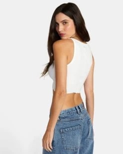 RVCA OFF DUTY TANK TOP -Rvca avjkt00201 rvcaw wpw bck1