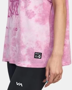 RVCA Thug Rose Oversized T-Shirt -Rvca avjkt00235 rvcaw mgj0 dtl2