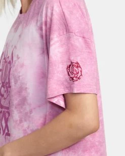 RVCA Thug Rose Oversized T-Shirt -Rvca avjkt00235 rvcaw mgj0 dtl3