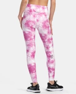 RVCA THUG ROSE ESSENTIAL HIGH WAIST LEGGINGS -Rvca avjnp00242 rvcaw mgj0 bck1