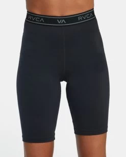 RVCA BASE BIKER SHORTS 7 RVCA BASE BIKER SHORTS -Rvca avjns00134 rvcaw blk dtl1