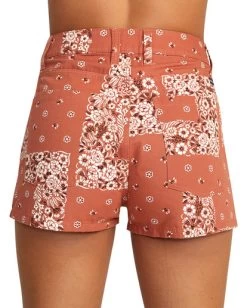 RVCA BELLE HIGH-RISE SHORTS -Rvca avjns00167 rvcaw cin bck5