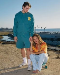 RVCA ROSE MACHADO THRIFT ZIP-UP HOODIE