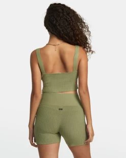 RVCA ROSE NAMAJUNAS FEVER RIB KNIT CROPPED TANK TOP 6 RVCA ROSE NAMAJUNAS FEVER RIB KNIT CROPPED TANK TOP -Rvca avjto00144 rvcaw alo bck1