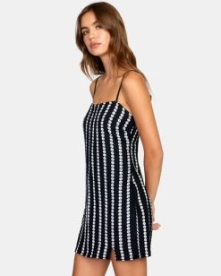 RVCA PARIS MINI DRESS -Rvca avjwd00232 rvcaw blk sd2