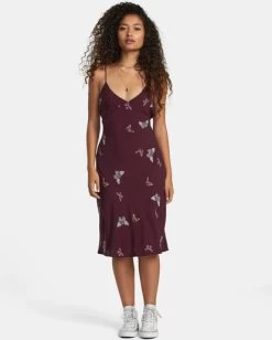 RVCA ROSE NAMAJUNAS OH LORD MIDI DRESS