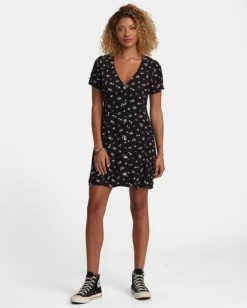 RVCA UNDERSTATED ROSE NAMAJUNAS MINI DRESS -Rvca avjwd00279 rvcaw rvb sd1