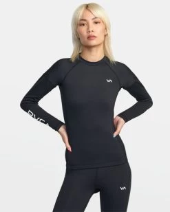 RVCA VA SPORT LONG SLEEVE COMPRESHORT SLEEVEION TOP