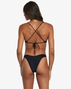RVCA SOLID CROSSBACK BIKINI TOP -Rvca avjx300199 rvcaw blk bck1