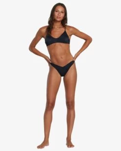 RVCA SOLID CROSSBACK BIKINI TOP -Rvca avjx300199 rvcaw blk sd1