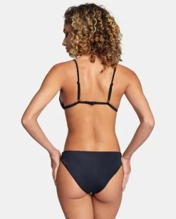 RVCA SOLID FIXED TRIANGLE BIKINI TOP -Rvca avjx300207 rvcaw blk bck1