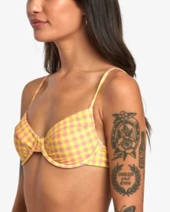 RVCA SUNKISSED UNDERWIRED BIKINI TOP -Rvca avjx300365 rvcaw nhy0 dtl1