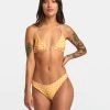 RVCA SUNKISSED SLIDE REVERSIBLE TRIANGLE BIKINI TOP