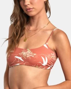 RVCA TOSSED SIDE STRAP BRALETTE REV -Rvca avjx300379 rvcaw mul dtl1