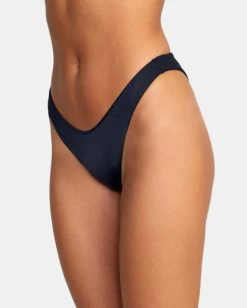 RVCA SOLID FRENCH BIKINI BOTTOMS -Rvca avjx400247 rvcaw blk dtl2