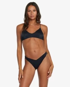 RVCA SOLID MEDIUM BIKINI BOTTOMS -Rvca avjx400341 rvcaw blk dtl1