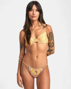 RVCA SUNKISSED SLIDE MEDIUM REVERSIBLE BIKINI BOTTOMS 6 RVCA SUNKISSED SLIDE MEDIUM REVERSIBLE BIKINI BOTTOMS -Rvca avjx400355 rvcaw nhy0 frt2