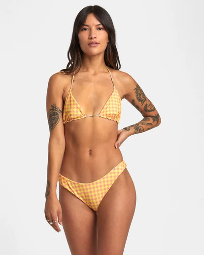 RVCA SUNKISSED REVERSIBLE SKIMPY BIKINI BOTTOMS 2 RVCA SUNKISSED REVERSIBLE SKIMPY BIKINI BOTTOMS - Image 2