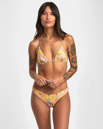 RVCA SUNKISSED REVERSIBLE SKIMPY BIKINI BOTTOMS 3 RVCA SUNKISSED REVERSIBLE SKIMPY BIKINI BOTTOMS - Image 3