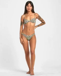 RVCA FLOWER FIELD ULTRA SKIMPY BIKINI BOTTOMS -Rvca avjx400361 rvcaw mul sd1