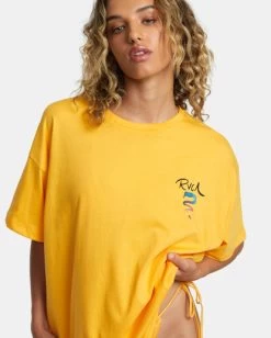 RVCA ROSE MACHADO SNAKE T-SHIRT -Rvca avjzt00772 rvcaw mgd dtl1