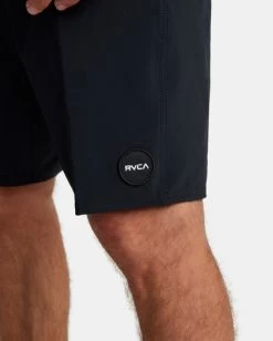 RVCA VA SOLID BOARDSHORTS 19” -Rvca avybs00146 rvcaw blk dtl1