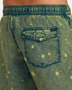 RVCA MANIC TIE-DYED ELASTIC BOARDSHORTS 17" -Rvca avybs00266 rvcaw gjj0 dtl3
