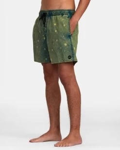 Rvca 24 RVCA MANIC TIE-DYED ELASTIC BOARDSHORTS 17"