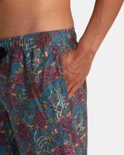 RVCA MARTIN ANDER ELASTIC BOARDSHORTS 17" -Rvca avybs00291 rvcaw mul dtl2