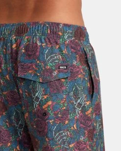 RVCA MARTIN ANDER ELASTIC BOARDSHORTS 17" -Rvca avybs00291 rvcaw mul dtl3