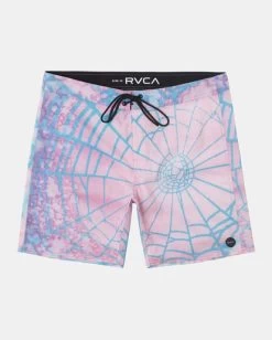 RVCA Colin SuShort Sleeveingham Elastic Boardshorts 18" -Rvca avybs00303 rvcaf php0 frt1