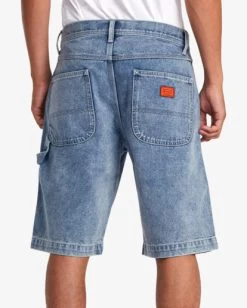 RVCA CHAINMAIL DENIM SHORTS -Rvca avyds00100 rvcaw brl0 bck1
