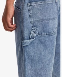 RVCA CHAINMAIL DENIM SHORTS -Rvca avyds00100 rvcaw brl0 dtl1