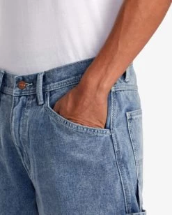 RVCA CHAINMAIL DENIM SHORTS -Rvca avyds00100 rvcaw brl0 dtl2