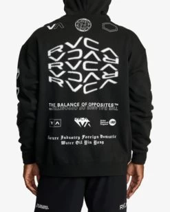 RVCA ALL BRAND SPORT WORKOUT HOODIE -Rvca avyft00251 rvcaw blk bck3