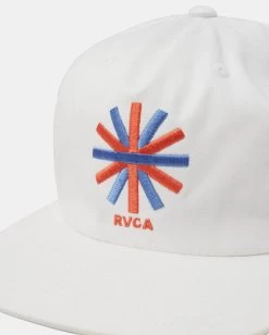 RVCA Jesse Brown Asterisk Snapback Hat -Rvca avyha00496 rvcap wht dtl1