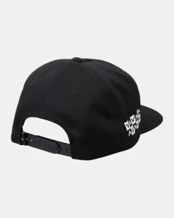 RVCA BARRON MAMIYA SNAPBACK HAT -Rvca avyha00568 rvcaf blk bck1