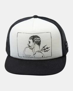 RVCA Insult Injury Trucker Hat -Rvca avyha00617 rvcap blk frt1