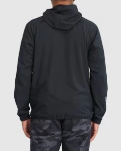 RVCA YOGGER ZIP-UP HOODED JACKET II -Rvca avyjk00123 rvcaw blk bck3