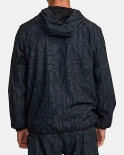 RVCA THUG ROSE YOGGER TRAINING JACKET -Rvca avyjk00222 rvcaw blk bck3