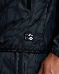 RVCA THUG ROSE YOGGER TRAINING JACKET -Rvca avyjk00222 rvcaw blk dtl1