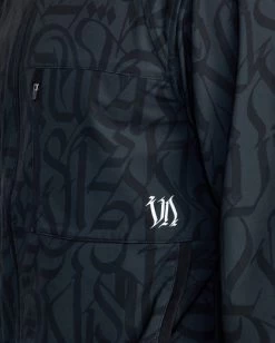 RVCA THUG ROSE YOGGER TRAINING JACKET -Rvca avyjk00222 rvcaw blk dtl2