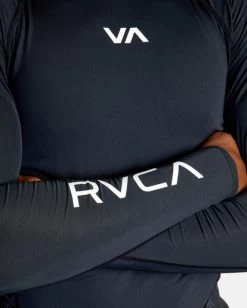 RVCA SPORT RASHGUARD -Rvca avykt00117 rvcaw blk dtl2