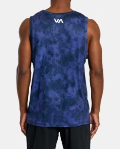 RVCA SPORT VENT TIE-DYED TANK TOP -Rvca avykt00246 rvcaw pry6 bck3