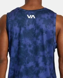 RVCA SPORT VENT TIE-DYED TANK TOP -Rvca avykt00246 rvcaw pry6 dtl3