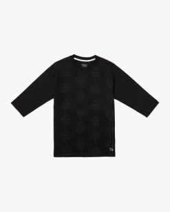 RVCA MISTER CARTOON SMILE NOW BASEBALL T-SHIRT -Rvca avykt00251 rvcaf bky frt1