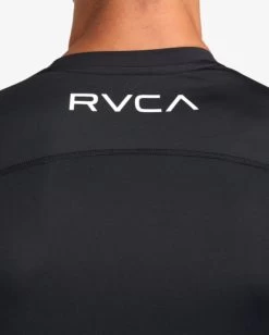 RVCA VA SPORT LONG SLEEVE COMPRESSION TOP -Rvca avykt00266 rvcaw blk dtl2