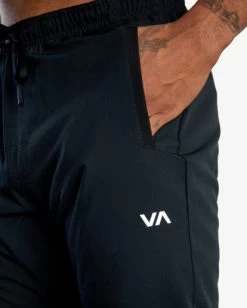 RVCA YOGGER TRACK PANTS II -Rvca avynp00109 rvcaw blk dtl1